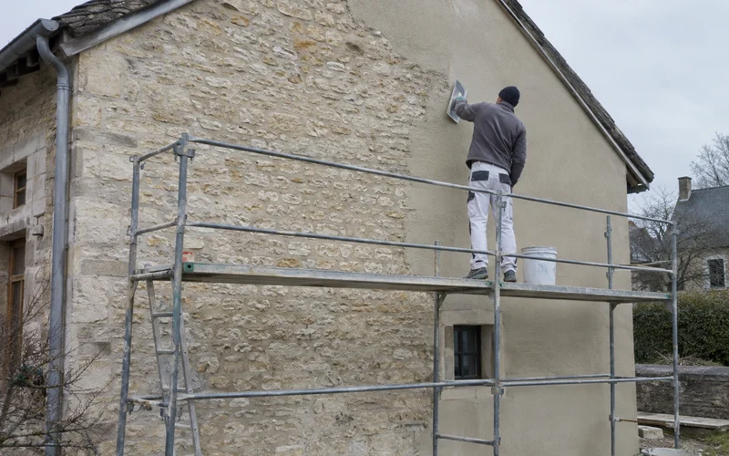 Ravalement sur pierre apparente à la chaux — ravalement de façade à Mâcon